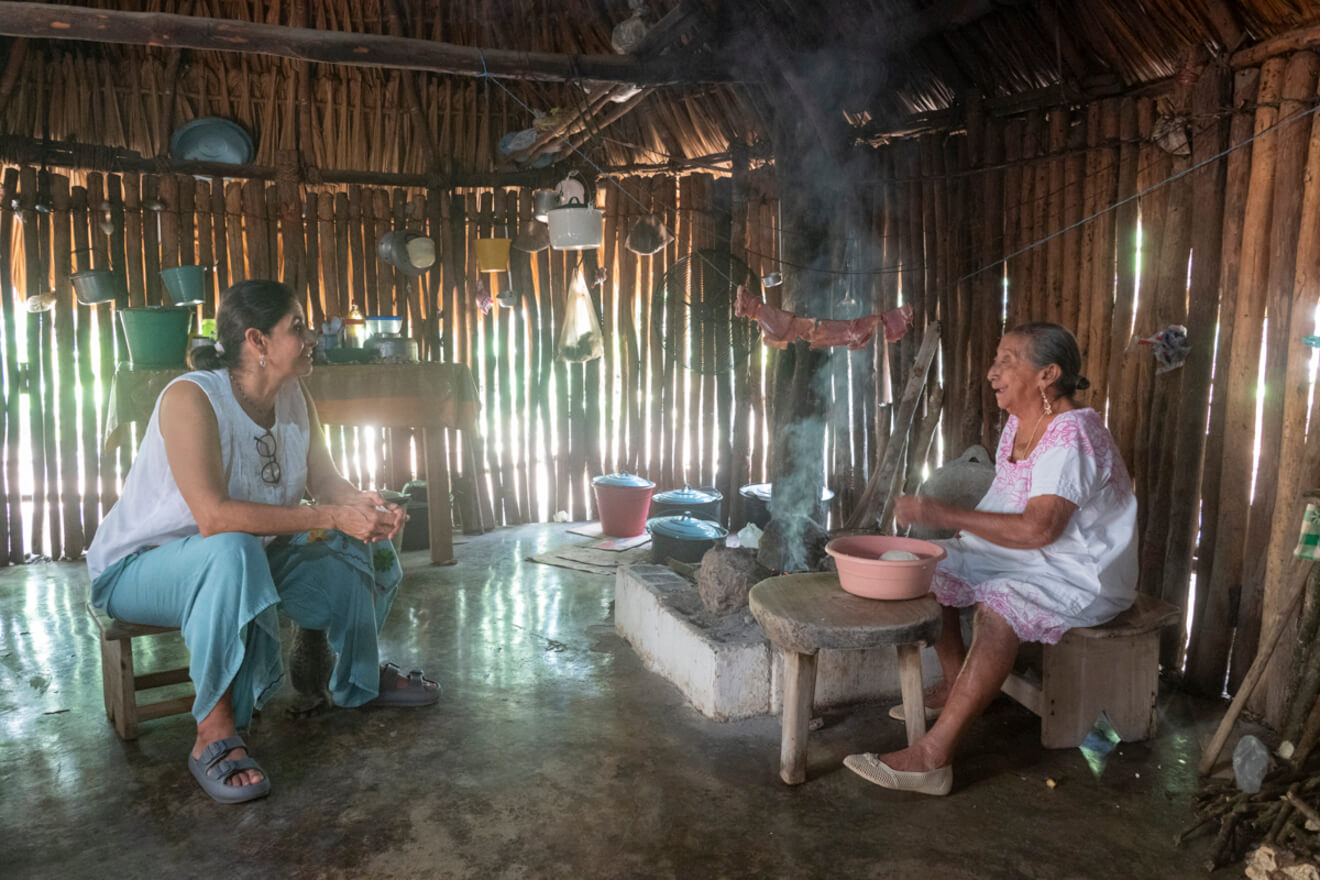Activité avec une famille maya et expérience au Cénote Chenxunan